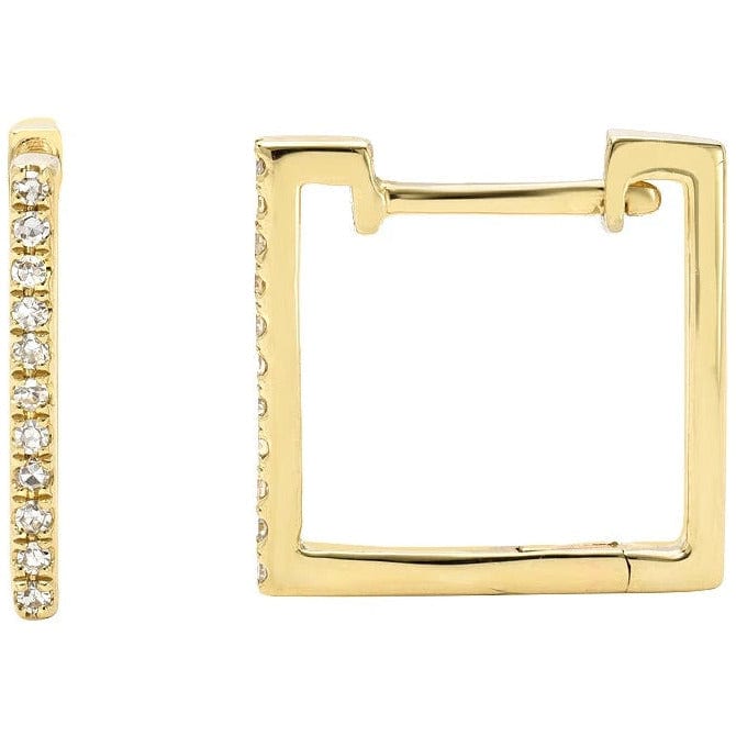 Zoe Lev 14K Gold Diamond Huggie Earrings - Gold