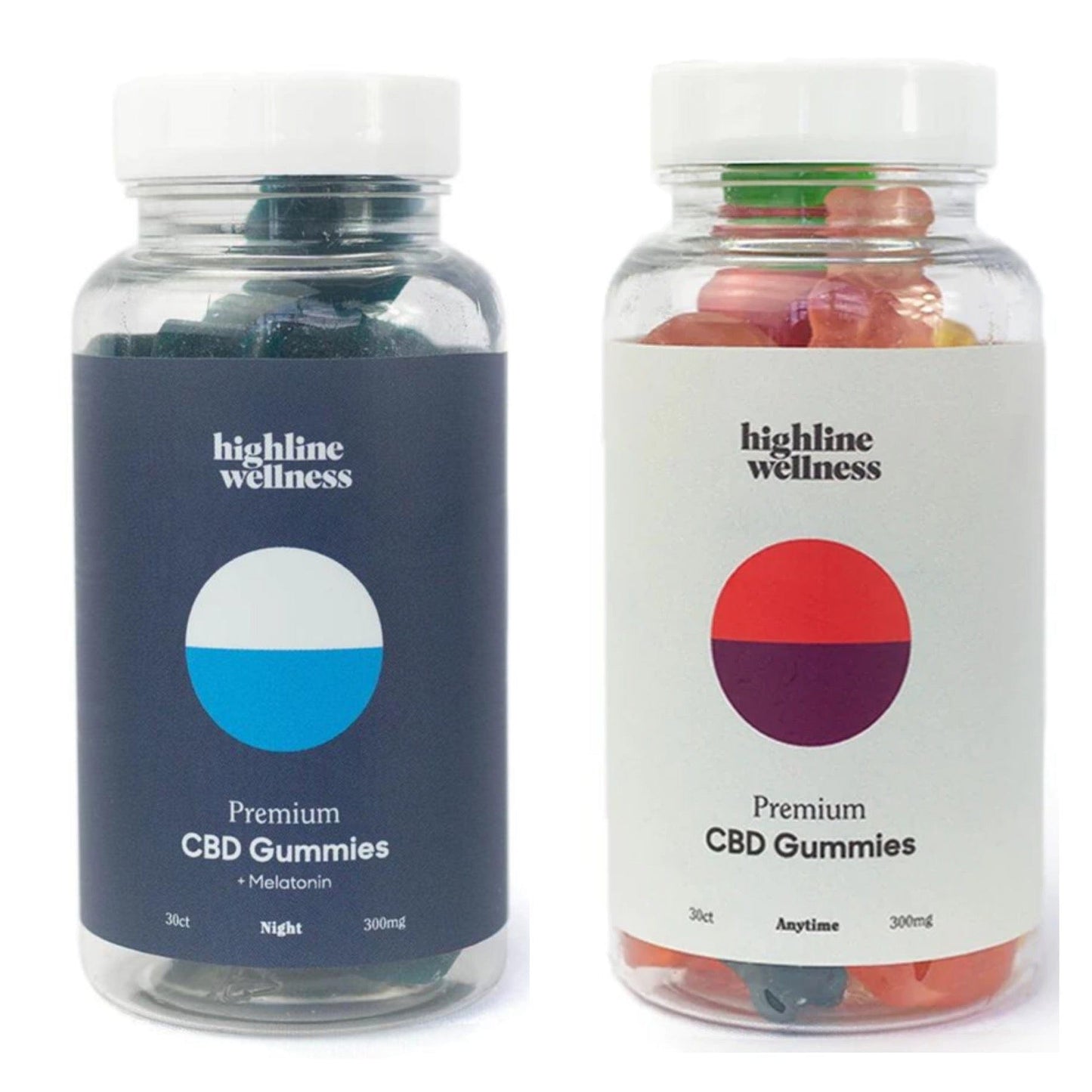 Highline Wellness CBD Gummy Duo: Anytime & PM