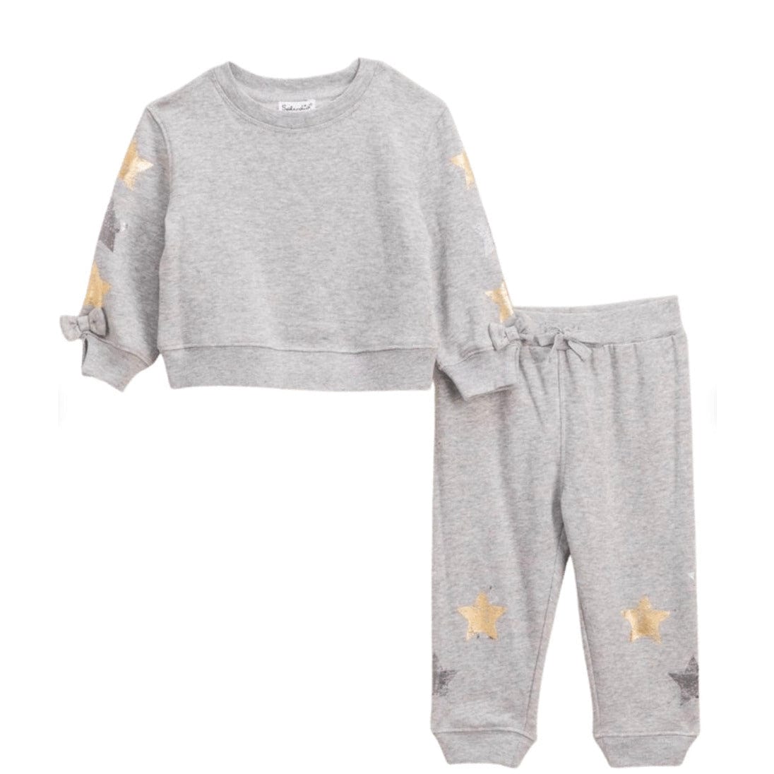 Splendid Littles Metallic Stars Gray Toddler Set