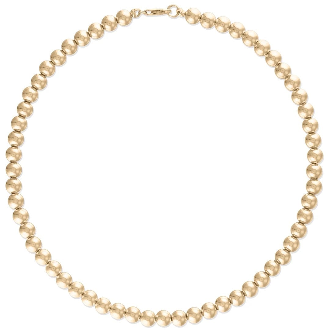 Load image into Gallery viewer, Alexa Leigh 5mm Yellow Gold Ball Necklace (15&amp;quot;)
