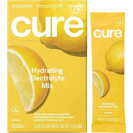 Cure Hydration Hydrating Electrolyte Drink Mix (Lemon)