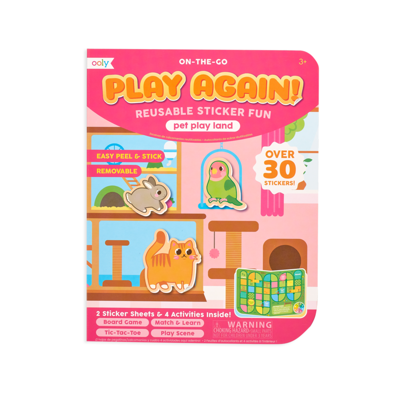 ooly Play Again! Mini On-The-Go Activity Kit - Pet Play Land