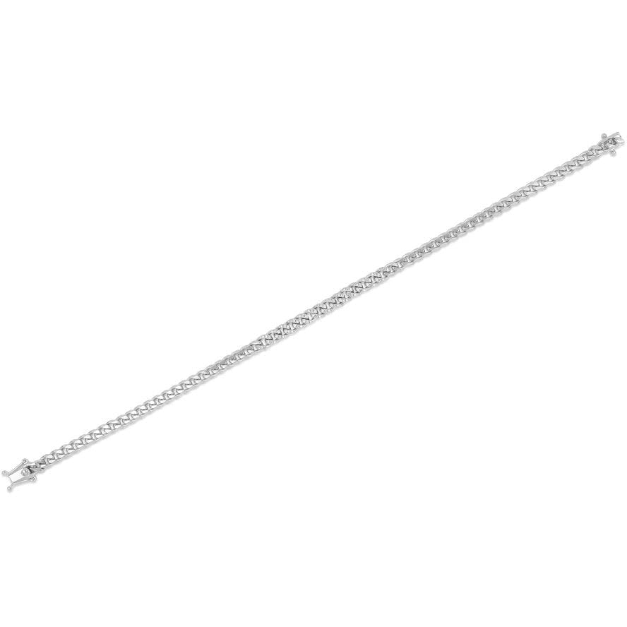 EF Collection Diamond Mini Curb Chain Bracelet