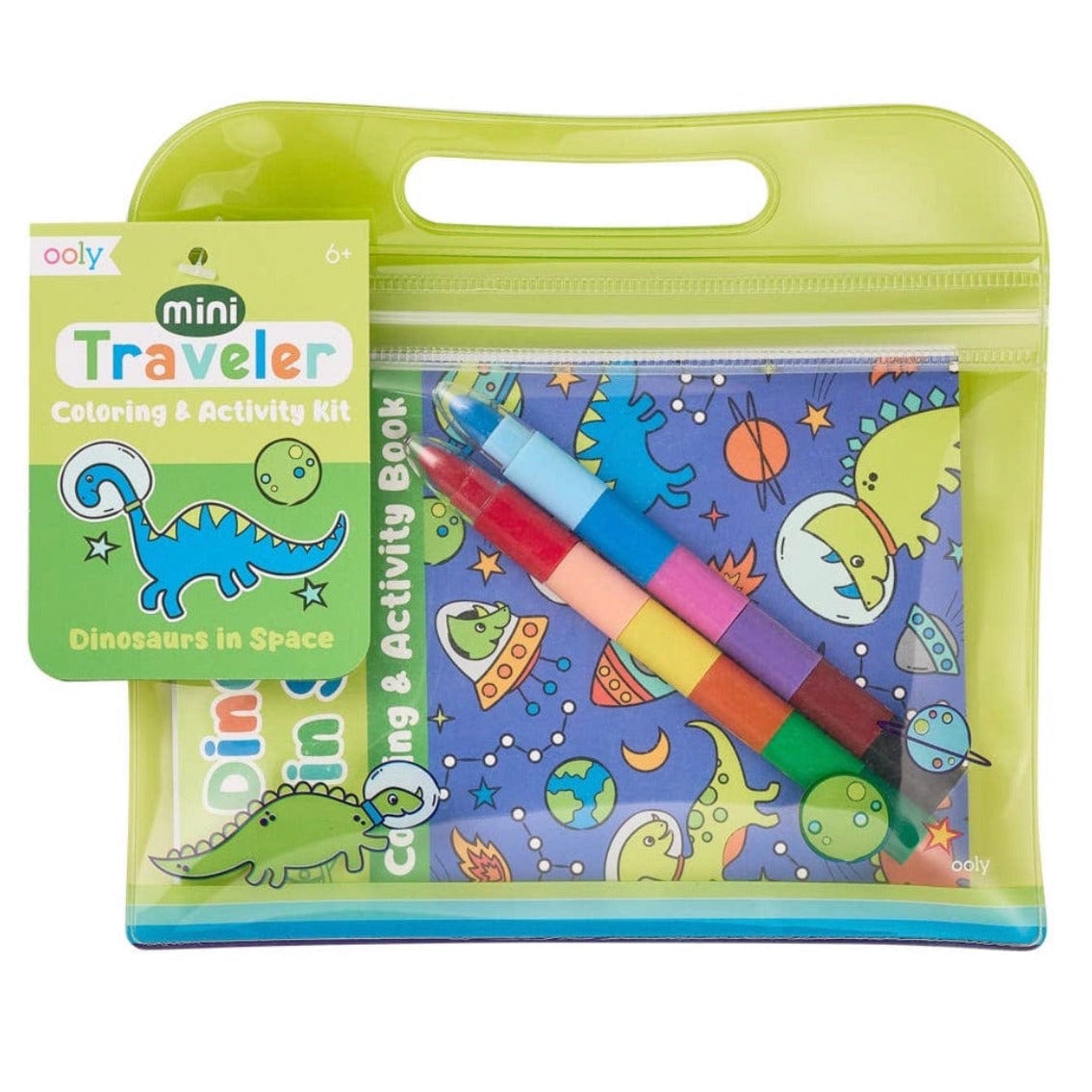 ooly Mini Traveler & Activity Kit: Dinosaurs in Space