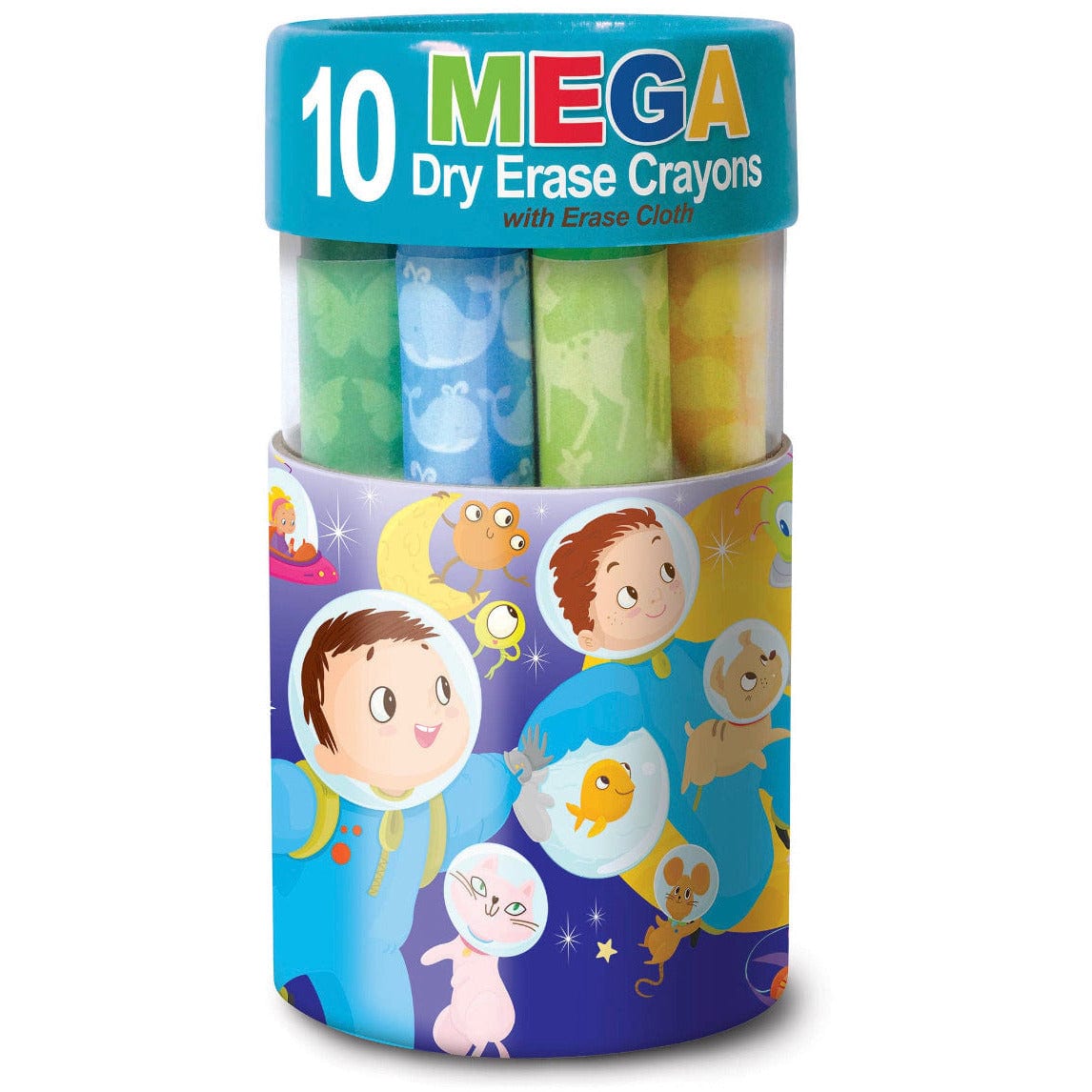 The Piggy Story Mega Space Adventure Dry Erase Mega Crayons