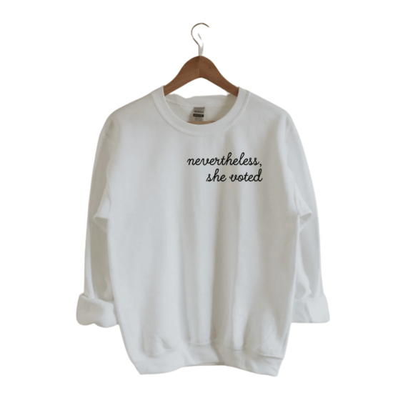 Load image into Gallery viewer, c&amp;amp;s collab Nevertheless She Voted Sweatshirt

