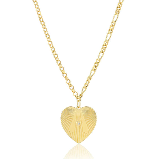 Load image into Gallery viewer, ela rae Jumbo Mismatch Heart Necklace
