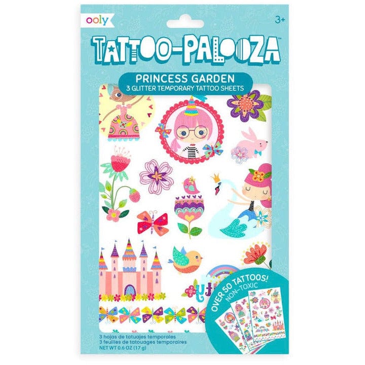 Load image into Gallery viewer, ooly Tattoo-Palooza Temporary Tattoos: Princess Garden
