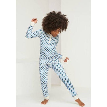 Roller Rabbit Cobalt Quilted Hearts Toddler Pajama Set