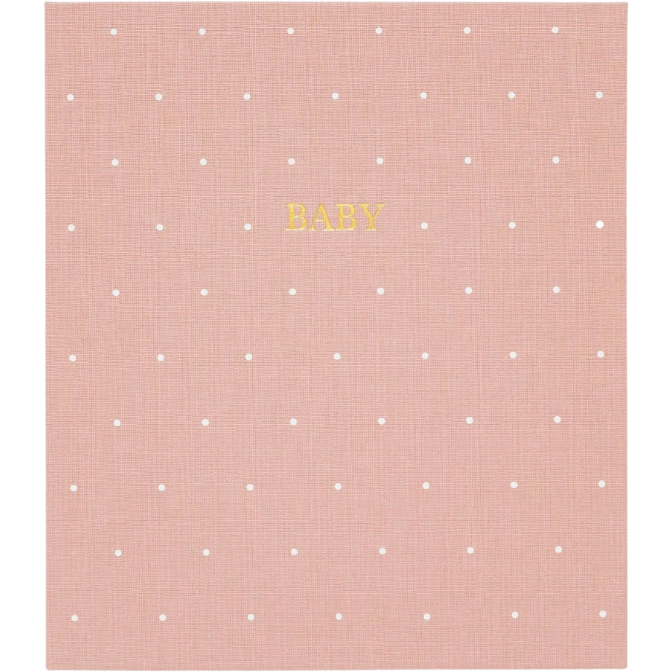 Load image into Gallery viewer, sugar paper The Baby Book in Rose Linen Scatter Dots
