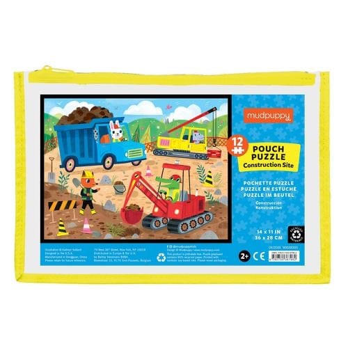 Load image into Gallery viewer, Mudpuppy Construction Site Pouch Puzzle
