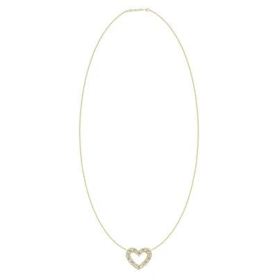 Load image into Gallery viewer, LE Fine Jewelry Open Heart Diamond YG Necklace
