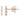 ALEV Jewelry Three Diamond Bar RG Stud (1 Pair)