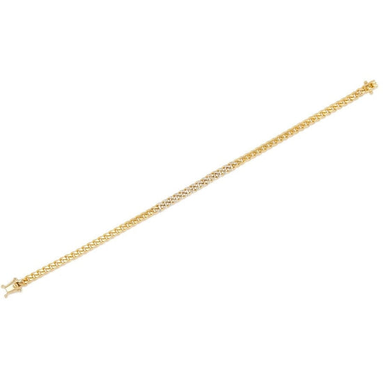 EF Collection Diamond Mini Curb Chain Bracelet
