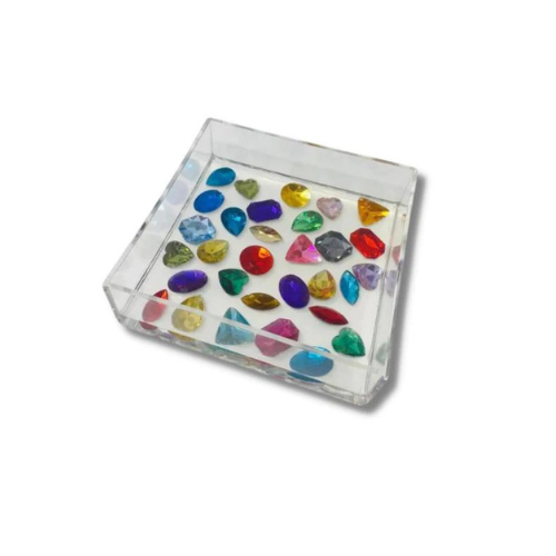 Load image into Gallery viewer, Resinate by KS Colorful Gem Acrylic Tray

