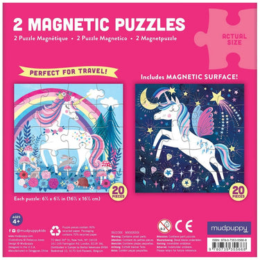 Mudpuppy Magical Unicorn Magnetic Puzzles