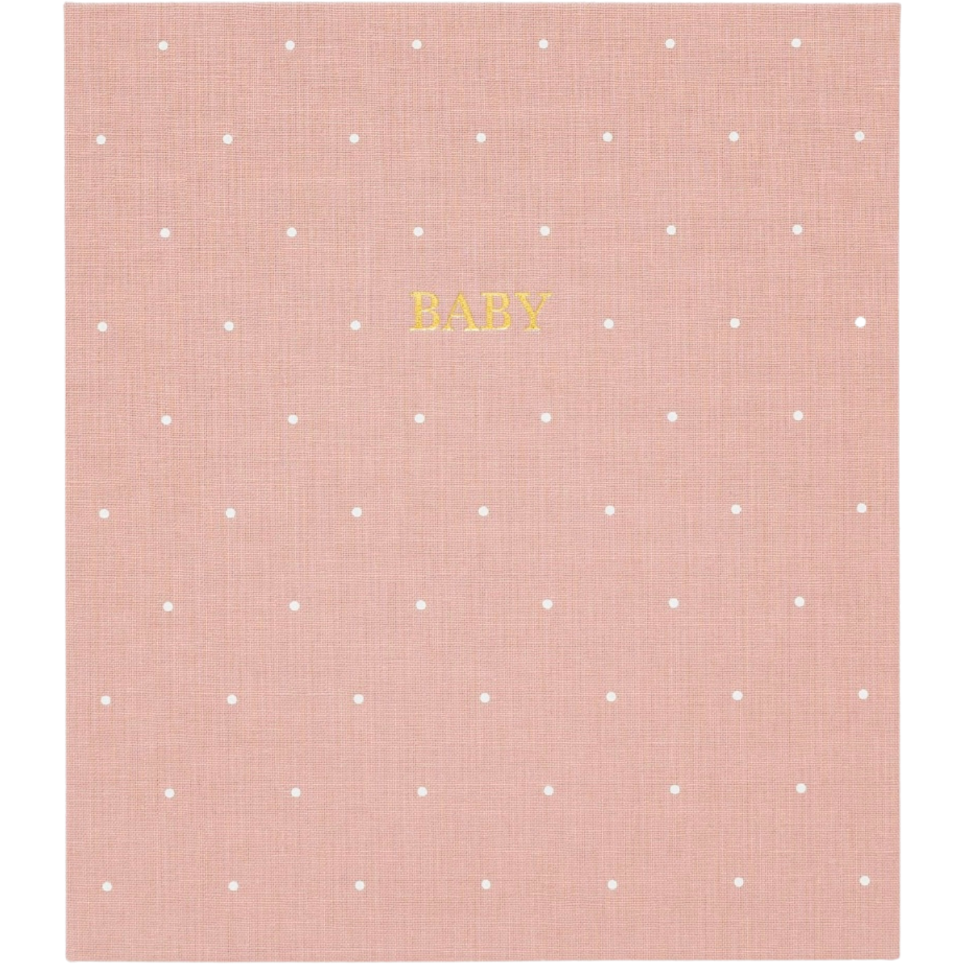 sugar paper The Baby Book in Rose Linen Scatter Dots