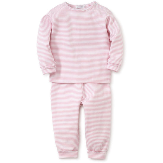 Load image into Gallery viewer, kissy kissy Pink Stripes LS Tee &amp;amp; Pant Set
