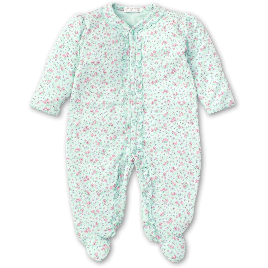kissy kissy Mint Rose Footie