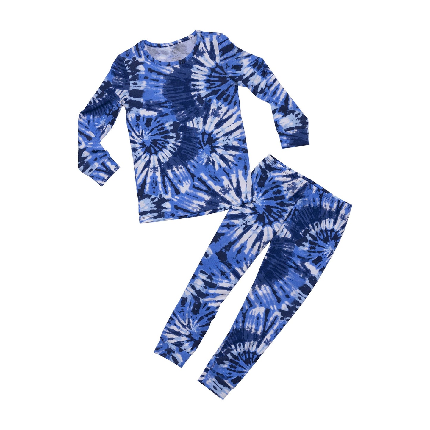 Load image into Gallery viewer, Lovey &amp;amp; Grink Blue Tie Dye PJs
