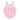 A pink and white striped baby onesie with ruffle detailing and a small embroidered crab and fish on the front.